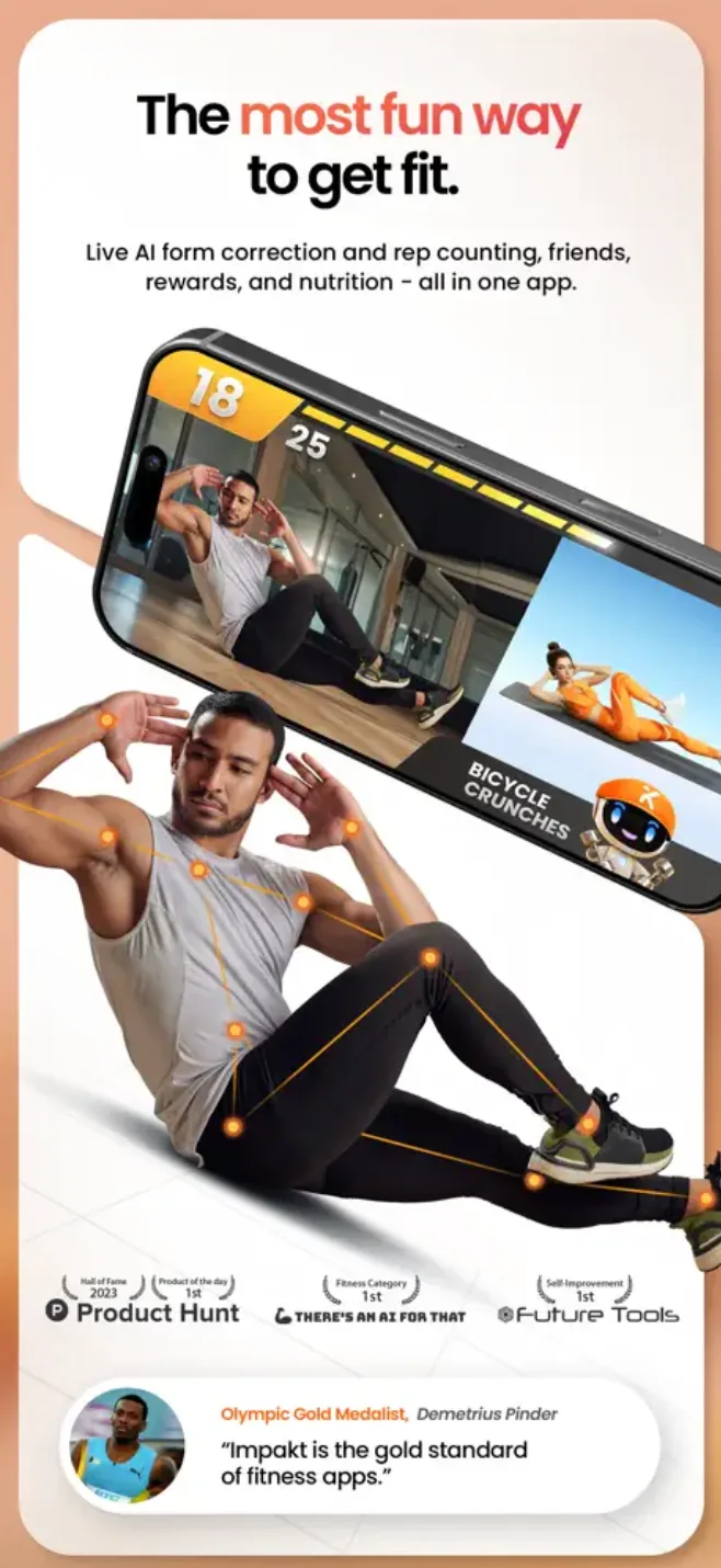 IMPAKT interactive workouts — supplied product screenshot