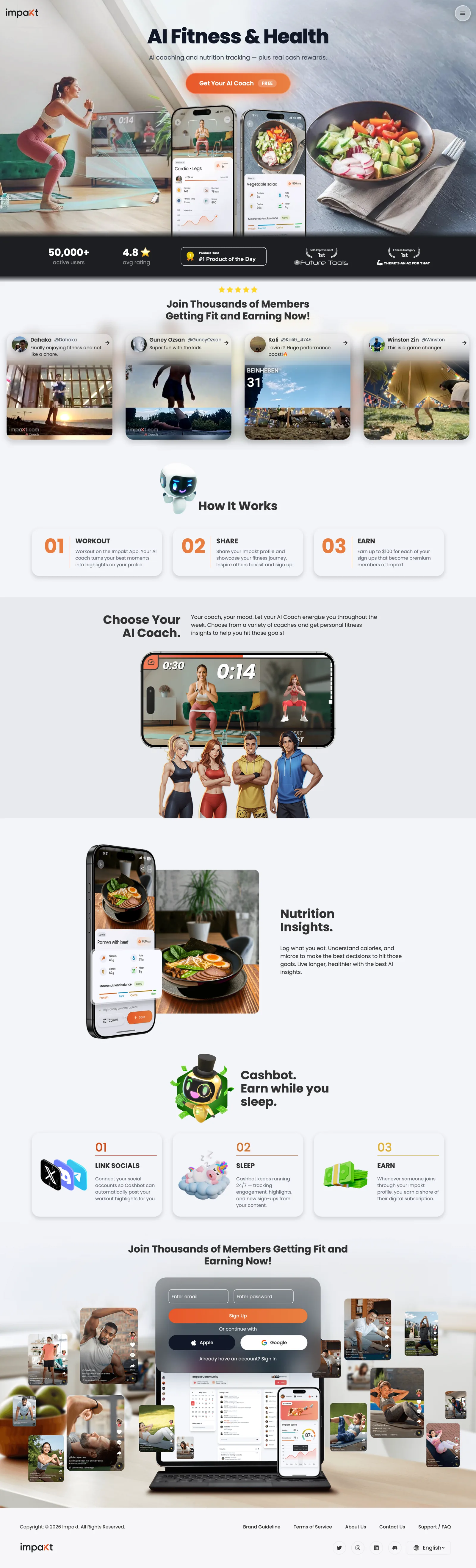 IMPAKT platform overview — supplied product screenshot